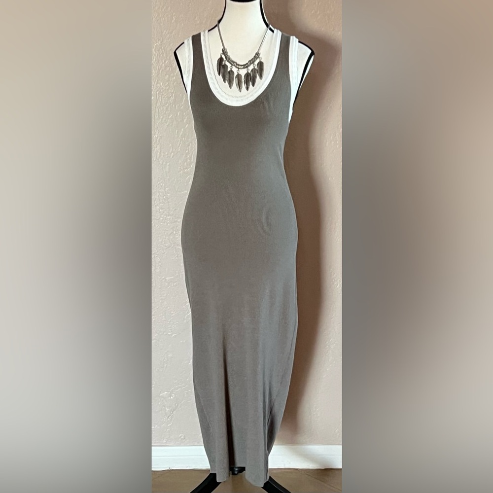 Carolina Constas Ribbed Tank Midi Sweater Dress